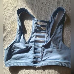 Pink Sports Bra in powder blue